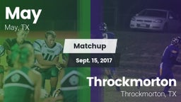 Matchup: May vs. Throckmorton  2017