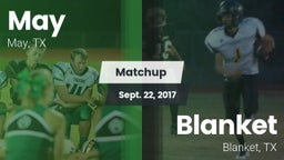 Matchup: May vs. Blanket  2017
