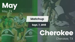 Matchup: May vs. Cherokee  2018