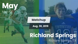 Matchup: May vs. Richland Springs  2019