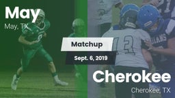 Matchup: May vs. Cherokee  2019
