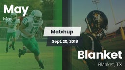 Matchup: May vs. Blanket  2019