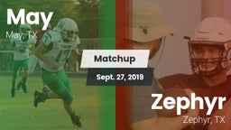 Matchup: May vs. Zephyr  2019