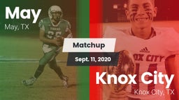 Matchup: May vs. Knox City  2020
