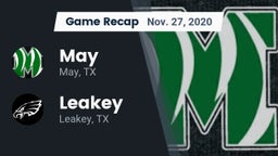 Recap: May  vs. Leakey  2020