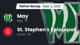 Recap: May  vs. St. Stephen's Episcopal  2022