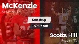 Matchup: McKenzie vs. Scotts Hill  2018
