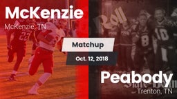 Matchup: McKenzie vs. Peabody  2018