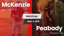Matchup: McKenzie vs. Peabody  2019