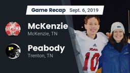 Recap: McKenzie  vs. Peabody  2019