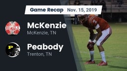 Recap: McKenzie  vs. Peabody  2019