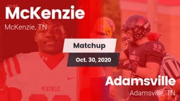 Matchup: McKenzie vs. Adamsville  2020