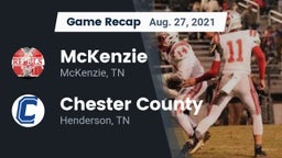 Recap: McKenzie  vs. Chester County  2021