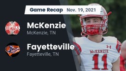 Recap: McKenzie  vs. Fayetteville  2021
