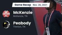 Recap: McKenzie  vs. Peabody  2021