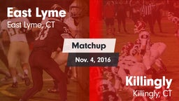 Matchup: East Lyme vs. Killingly  2016