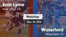 Matchup: East Lyme vs. Waterford  2016