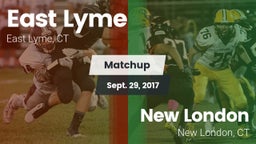 Matchup: East Lyme vs. New London  2017