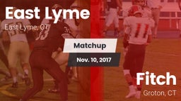 Matchup: East Lyme vs. Fitch  2017