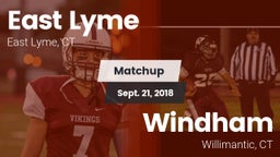 Matchup: East Lyme vs. Windham  2018
