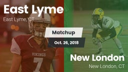 Matchup: East Lyme vs. New London  2018