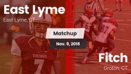 Matchup: East Lyme vs. Fitch  2018