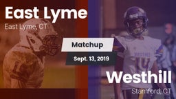 Matchup: East Lyme vs. Westhill  2019
