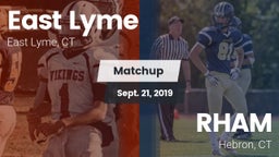 Matchup: East Lyme vs. RHAM  2019