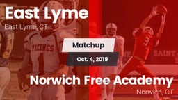 Matchup: East Lyme vs. Norwich Free Academy 2019