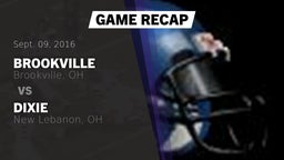 Recap: Brookville  vs. Dixie  2016