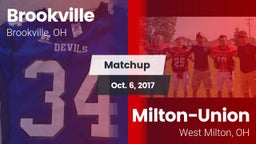 Matchup: Brookville vs. Milton-Union  2017