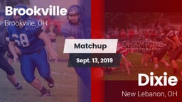 Matchup: Brookville vs. Dixie  2019