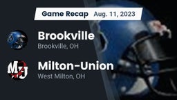 Recap: Brookville  vs. Milton-Union  2023