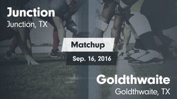 Matchup: Junction vs. Goldthwaite  2016
