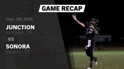 Recap: Junction  vs. Sonora  2016