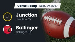 Recap: Junction  vs. Ballinger  2017