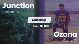 Matchup: Junction vs. Ozona  2018