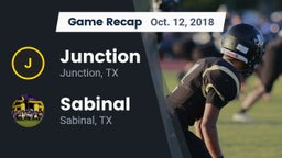 Recap: Junction  vs. Sabinal  2018