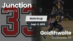 Matchup: Junction vs. Goldthwaite  2019