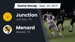 Recap: Junction  vs. Menard  2019
