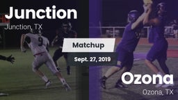 Matchup: Junction vs. Ozona  2019