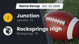 Recap: Junction  vs. Rocksprings High 2020