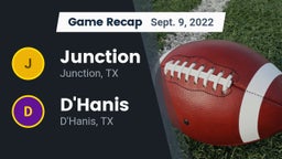 Recap: Junction  vs. D'Hanis  2022