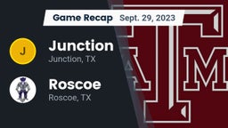 Recap: Junction  vs. Roscoe  2023