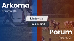 Matchup: Arkoma vs. Porum  2018