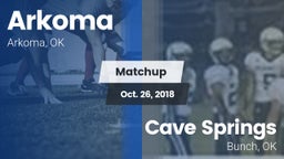 Matchup: Arkoma vs. Cave Springs  2018