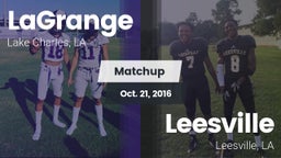 Matchup: LaGrange vs. Leesville  2016