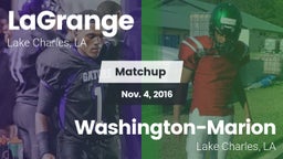 Matchup: LaGrange vs. Washington-Marion  2016