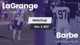 Matchup: LaGrange vs. Barbe  2017