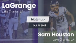 Matchup: LaGrange vs. Sam Houston  2018
